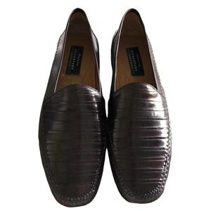 Avventura Mens Dress Shoes Size 13 Brown Leather Slip-on Loafers Spain NWOB